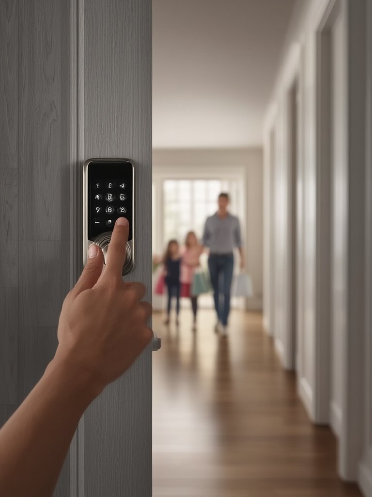 Electronic Deadbolt 2 electronic deadbolt in action