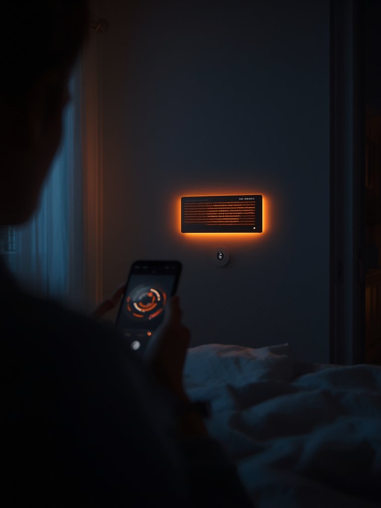 Electric Space Heater for Bedroom 2 smart heater in action